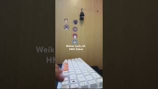 Thocky or clacky keyboard Hmx Xinhai  weikav Lucky 65 mechanicalkeyboard asmr thocky soundtest [upl. by Becki]