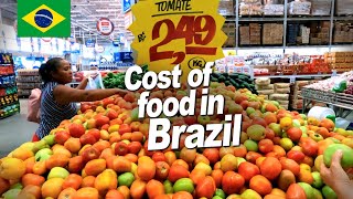 COST OF FOOD IN BRAZIL AMERICANS amp EUROPEANS WILL BE SHOCKED [upl. by Arised]