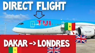 DIRECT FLIGHT DAKAR  LONDON WITH TUI AIRWAYS  BOEING 737 [upl. by Anowahs934]