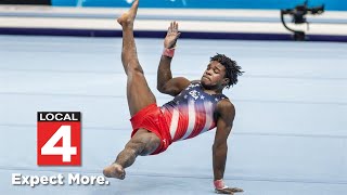 University of Michigan gymnast Frederick Richard discusses Olympic legacy ahead of Paris Games [upl. by Osborne]