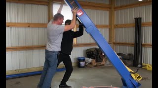 Short  How to Install a 2 Post Car Lift [upl. by Ella673]