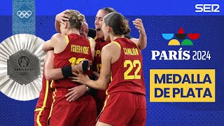 ¡Así narramos la MEDALLA DE PLATA del BALONCESTO 3x3 FEMENINO en los JJOO de Paris 2024 [upl. by Rubel]