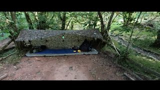 WOODLAND CAMP  DD TARP  BRITISH ARMY BIVVY BAG [upl. by Htrow]