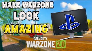 These MONITORTV SETTINGS Make Warzone 2 look BEAUTIFUL ON CONSOLE PS4PS5XBOX 📺we [upl. by Illah]