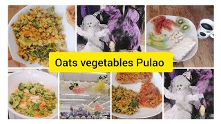 OatsAvoine weight loss and healthy vegetables Pulao delicious recipe by Shiba cooking [upl. by Rosamond]