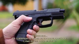 CO2 Prueba de tiro Walther CP99 Compact BLOWBACK  La prueba de la papa [upl. by Pufahl234]