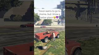 trevor wants to watch a moviebut 😂 gtaviral gtaonline gta5online gtacars gta5 race trevor [upl. by Ayahc]