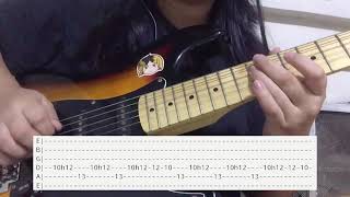 247  celina sharma guitar tutorialtabs on screen [upl. by Alaikim991]