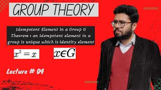 4idempotent element in a group Group Theory [upl. by Anrehs490]