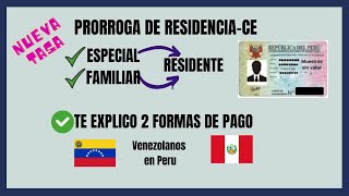 ✅Como hacer la PRORROGA de RESIDENCIA ESPECIAL Y FAMILIAR para venezolanos en Peru noviembre 2023❓ [upl. by Ric963]