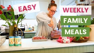 Easy Weekly Family Meals  CHICKEN  BEEF  SALMON  VEGGIES [upl. by Nadab]