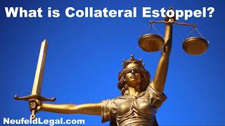 What is Collateral Estoppel legal defense terminology [upl. by Mloc]