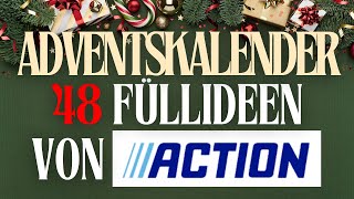 2024 Adventskalender befüllen 48 COOLE Füllideen von action unter 3€ [upl. by Odlaniger]