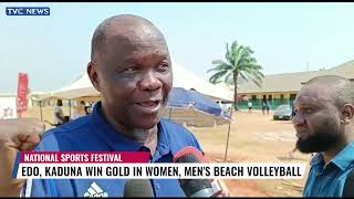 National Sports Festival Edo Kaduna Win Gold In Women Mens Beach Volleyball [upl. by Lipkin670]