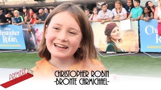 Christopher Robin  European Premiere interview  Bronte Carmichael [upl. by Shipman298]