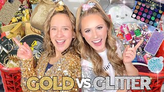 GOLD 🏆👑VS GLITTER ✨🪩 TARGET SHOPPING CHALLENGE [upl. by Noitsirhc]