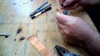 Cillian ÓBriain fitting wire Bridle to uilleann pipe reeds [upl. by Moitoso864]