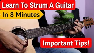 Learn Guitar Strumming In Under 10 Minutes  Ninja Technique To Practice Guitar Strumming [upl. by Caria]