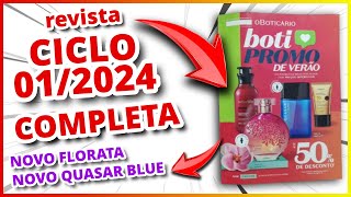 Revista O Boticário Ciclo 012024  NOVO FLORATTA  NOVO QUASAR BLUE [upl. by Auqinaj117]