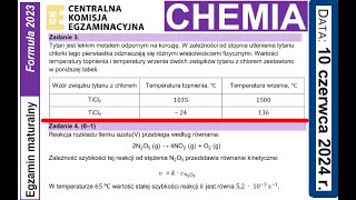 Zadanie 3 i Zadanie 4 CKE 2024 Czerwiec  Kryształy i Szybkość reakcji [upl. by Caundra]