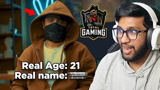 AJJUBHAI FACE REVEAL REACTION  REVEALING TOTAL GAMING SECRETS TOO [upl. by Caves]