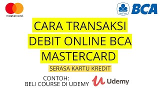 Cara Transaksi Debit Online Mastercard BCA [upl. by Lleznod]