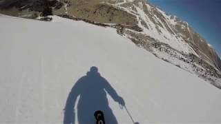 Skiing Passo Tonale Presena Glacier Top to Bottom March 2019 [upl. by Yltneb646]