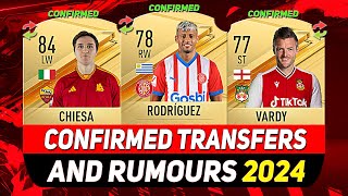 NEW CONFIRMED TRANSFERS amp RUMOURS 💰😳 ft RODRÍGUEZ VARDY CHIESAetc [upl. by Ariom]