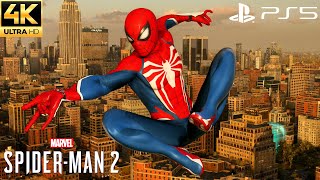 Marvels SpiderMan 2 PS5  Free Roam Gameplay 4K 60FPS [upl. by Daron]