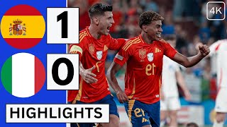 🇪🇸Spain vs Italy 10 Extended HIGHLIGHTS amp All GOALS  EURO 2024 [upl. by Llirpa]