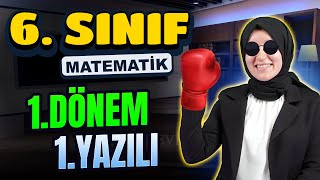 6Sınıf Matematik 1Dönem 1Yazılıya Hazırlık 📝 2024 [upl. by Ydur291]