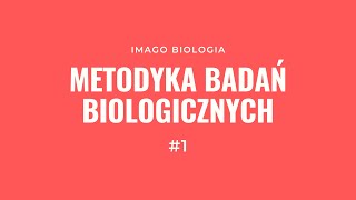 Metodyka badań biologicznych [upl. by Esinyt]