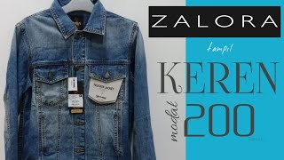 UNBOXING  REVIEW JAKET JEANS PRIA ZALORA  JAKET EMBA [upl. by Henleigh153]