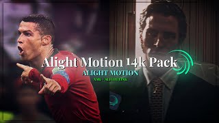 Alight Motion Mega 14K Pack  SHAKES  CC  TEXT ANIMATIONS  TRANSITIONS  OVERLAYS  XML amp LINK [upl. by Blatman]