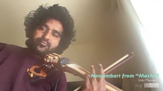 Neelambari BGM Mazha Violin Cover [upl. by Akinit]