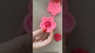 Creating polymer clay flowers using a silicone mold [upl. by Aieken]