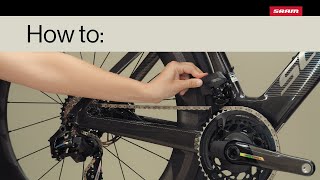 SRAM Road AXS  How to Swap AXS batteries [upl. by Ttereve]