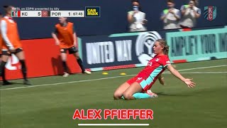 ALEX PFEIFFER becomes youngest nwsl goalscorer kccurrent • 160324 [upl. by Ayatnahs]