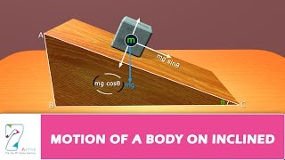 MOTION OF A BODY ON INCLINED [upl. by Ellissa331]