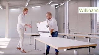 Wilkhahn mAx flexible meeting table  how to use [upl. by Odlareg]