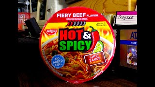 Hot amp Spicy Beef Ramen  Nissin [upl. by Ennazor]