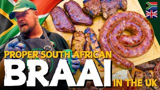 PROPER South African BRAAI in the UK 🇿🇦 [upl. by Godart617]