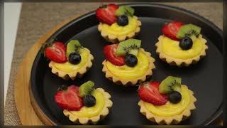 Fruit Tart│How To Make Tart Shells│Tart Crust│Perfect Tart│Tart Shells Recipe│Homemade Tart Shells│ [upl. by Doble]