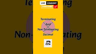 Terminating and Non Terminating decimals viralshort viralvideo maths shorts shortsvideo short [upl. by Sher]