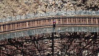 Aerial View of Goat Canyon Trestle Bridge amp Carrizo Gorge [upl. by Jannery]