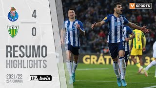 Highlights  Resumo FC Porto 40 Tondela Liga 2122 26 [upl. by Cedric192]