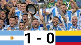 ARGENTINA 1  0 COLOMBIA  COPA AMERICA 2024 FINAL FULL HIGHLIGHTS  argentinsvscolumbia [upl. by Adnhoj831]