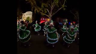 Tap Dancing Christmas Trees 4K  Christmas Tree Lane Alameda CA [upl. by Dewain]