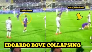 Video of Fiorentina player Edoardo Bove Collapsing onthe Pitch vs Inter Milan [upl. by Ttoile484]