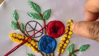 Cute woven wheel Master the Beautiful Woven Wheel Stitch  Hand Embroidery Tutorial [upl. by Niwdog]